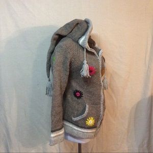 **SOLD** Embroidered Quechua Sweater Zip-up Hoodie